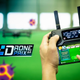 Drone Prix connects to the drone and remote control.Image via Edgybees